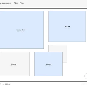 1-Bedroom Apartment - Layout 1