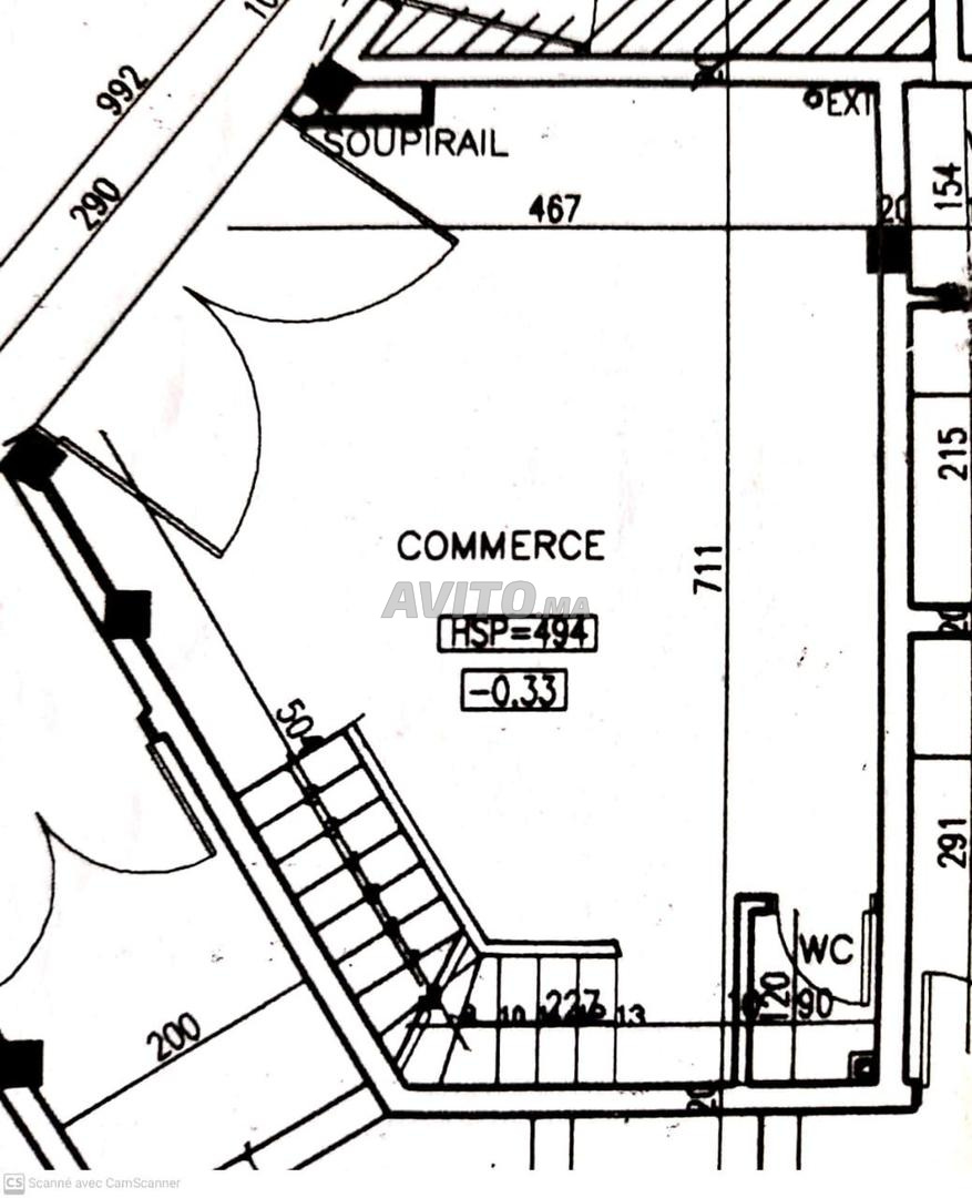Local Commercial de 45 m² à Fès